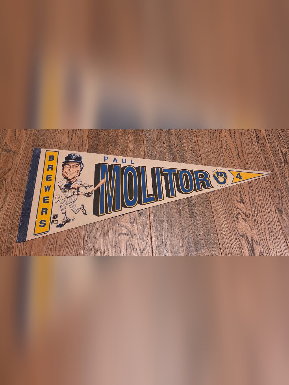 MLB - Milwaukee Brewers - Paul Molitor - Pennant - Felt
